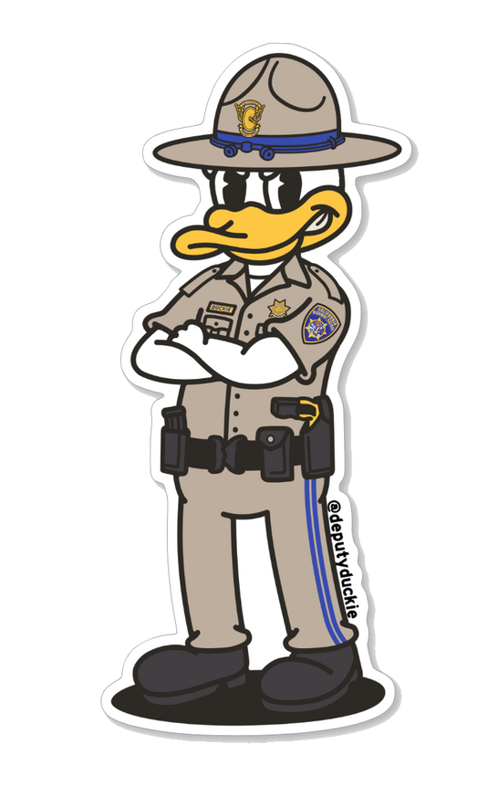 Highway Patrol Duckie (Tan/Blue)
