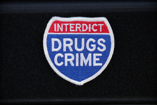 Interdict Drugs Crime Embroidered Patch