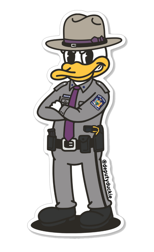 State Police Duckie (Grey/Purple)