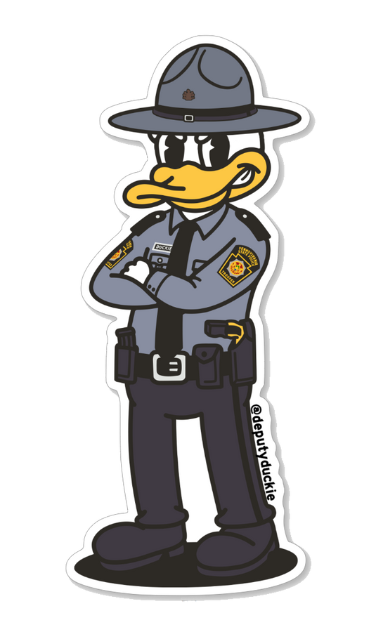 State Police Duckie (Grey/Black)