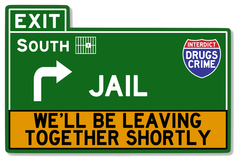 Load image into Gallery viewer, Straight to Jail Sticker