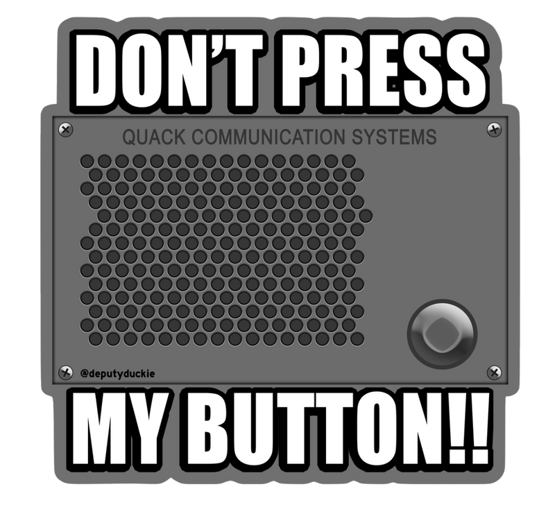 Load image into Gallery viewer, &quot;Don&#39;t Press My Button!!&quot; Sticker
