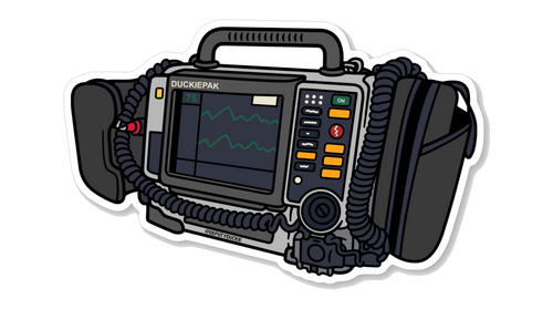 DuckiePAK AED Sticker