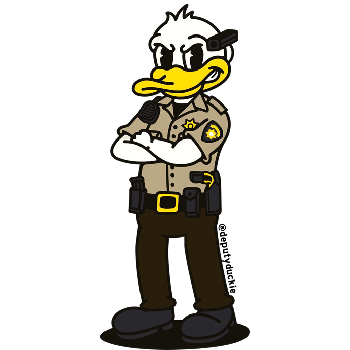 Deputy Duckie Sticker