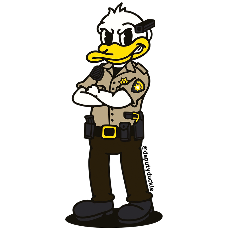 Load image into Gallery viewer, Deputy Duckie Sticker
