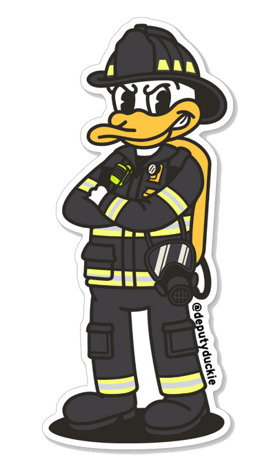 Fire-Fighter Turnout Duckie (Black)