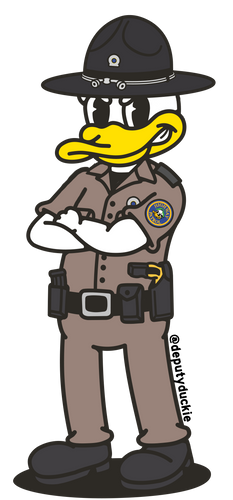 Highway Patrol Duckie - Black/Tan