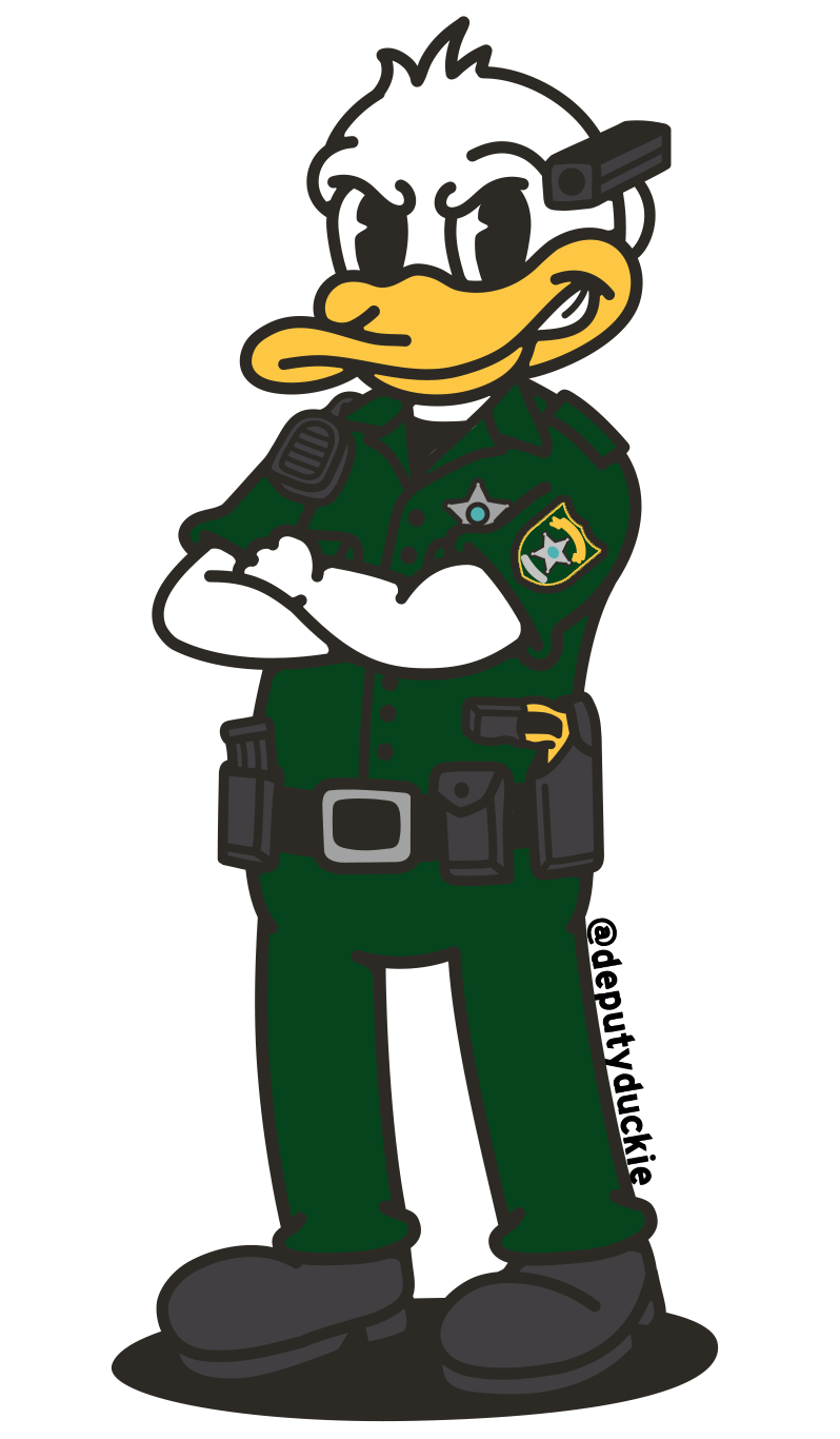 Load image into Gallery viewer, Florida Deputy Duckie Sticker
