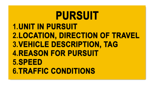 FTO Pursuit Reference Sticker