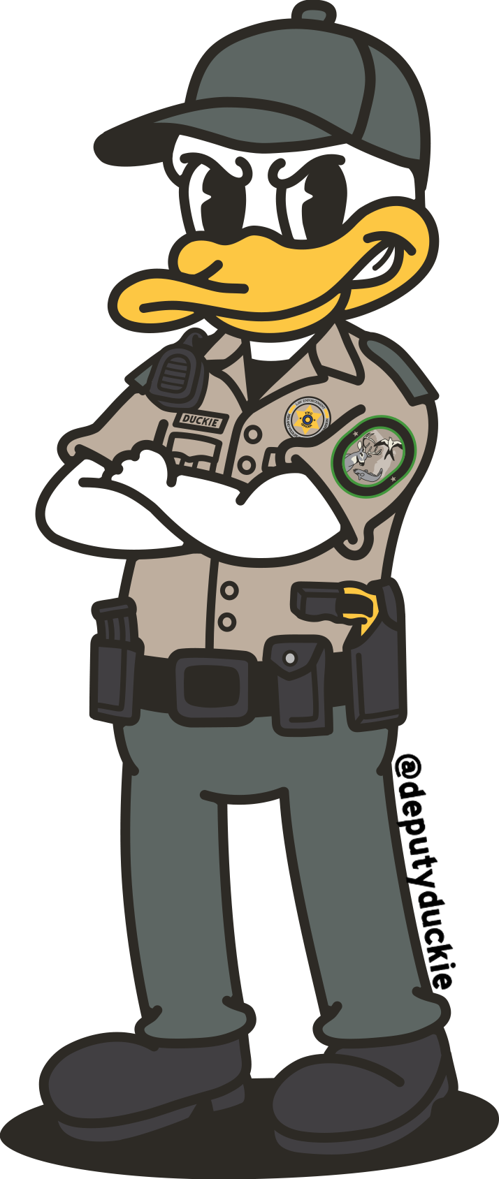 Fish and Wildlife Duckie Sticker – Deputy Duckie