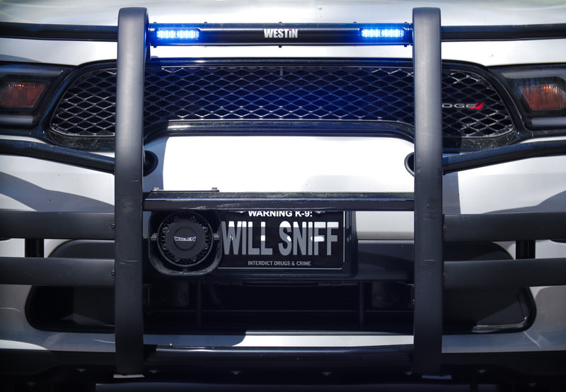 Load image into Gallery viewer, "WILL SNIFF" K-9 Embossed License Plate
