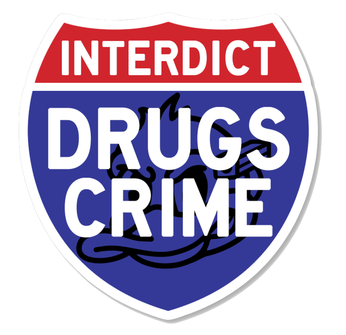Drug Decals Deputy Duckie - Interdict Drugs Crime Sticker