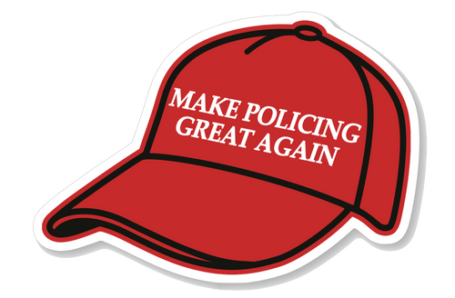 Red Hat Sticker - Make Policing Great Again