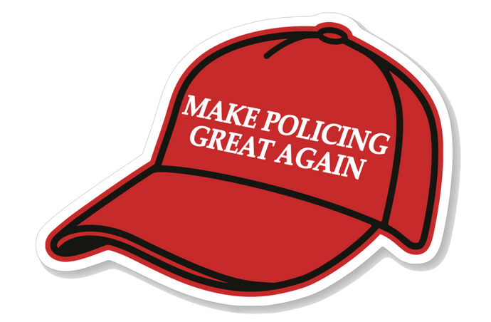 Red Hat Sticker - Make Policing Great Again