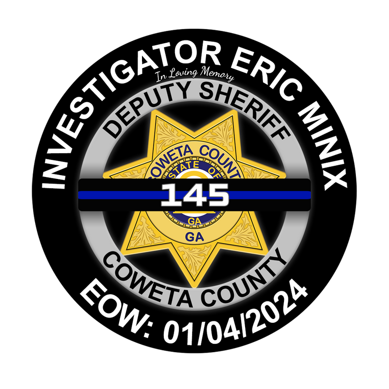 Load image into Gallery viewer, Inv. Eric Minix Memorial Sticker

