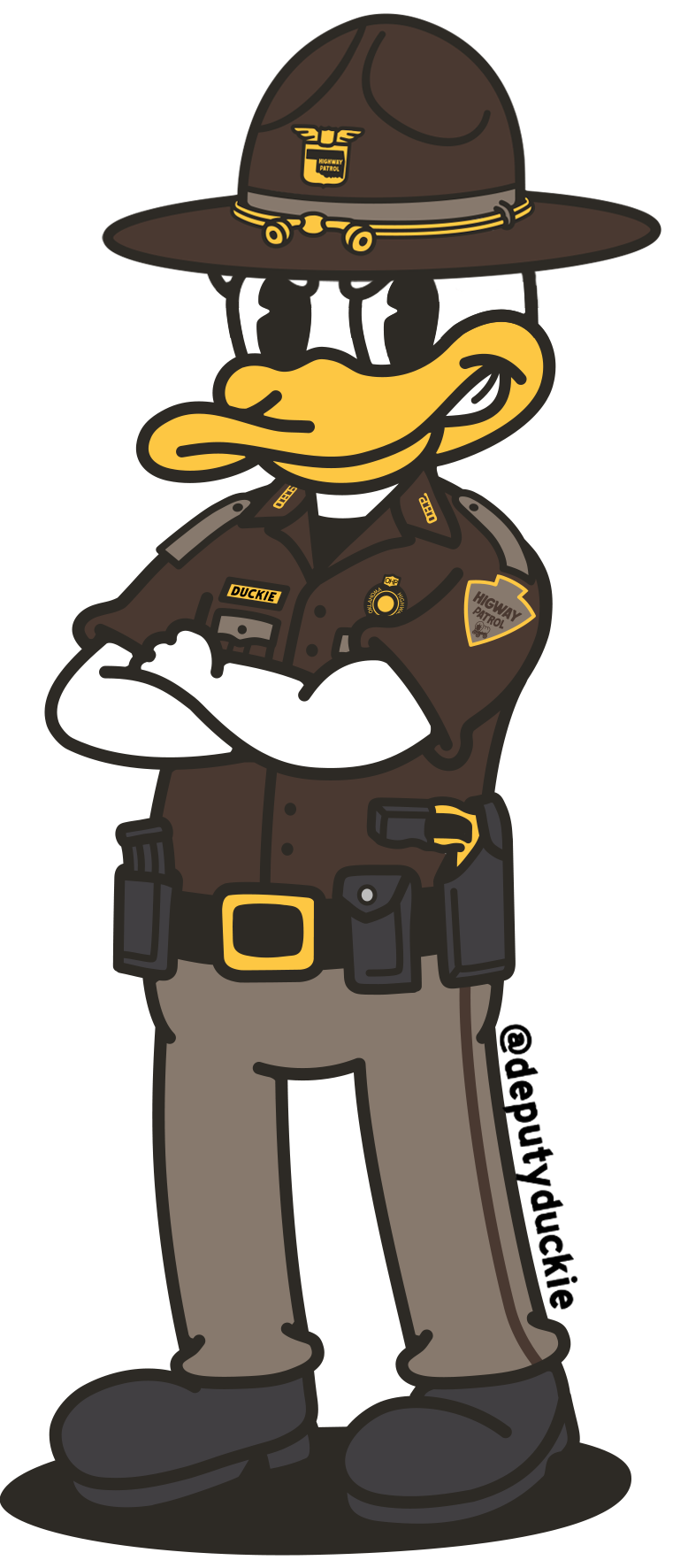 Highway Patrol Duckie Brown/Tan – Deputy Duckie