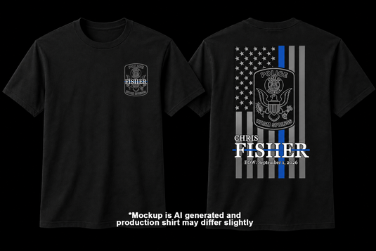 Chris Fisher Memorial Shirt | Warm Springs Police Department