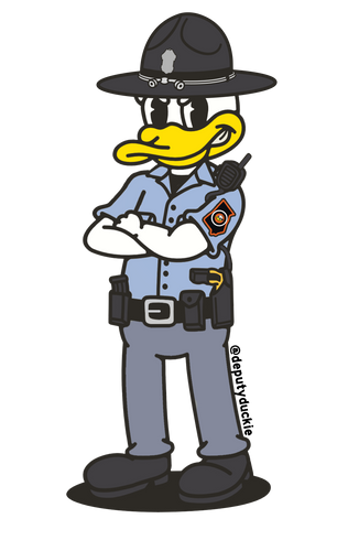 Trooper Duckie Sticker