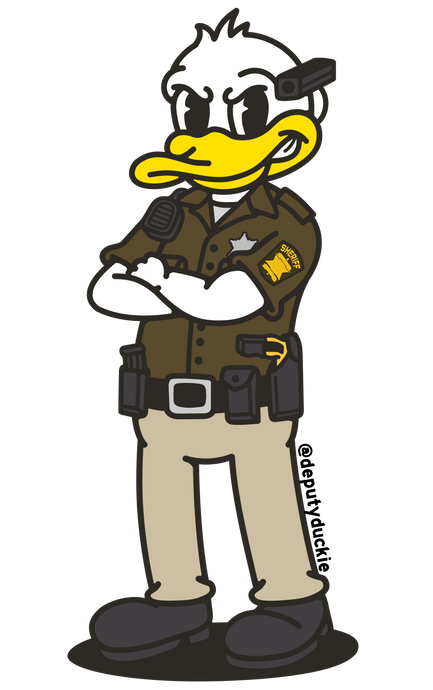 Deputy Duckie - Brown/Tan (WI Colors)