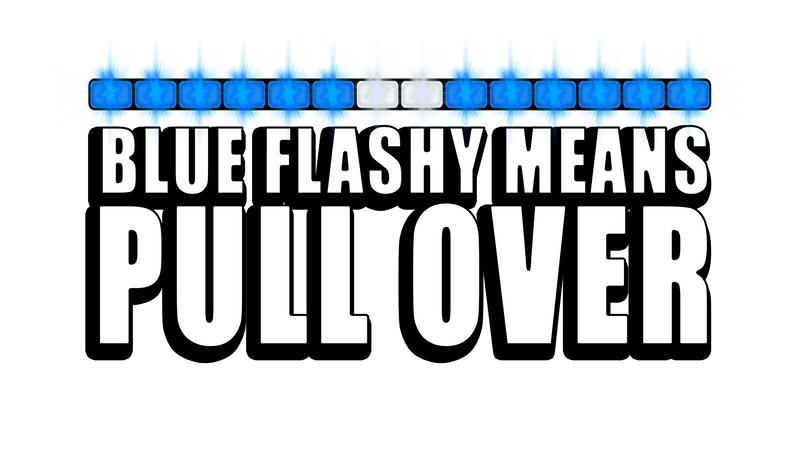 Load image into Gallery viewer, &quot;Blue Flashy&quot; Sticker
