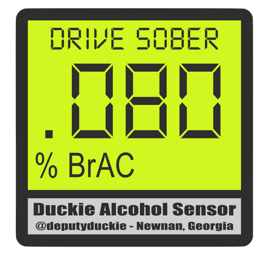 "Drive Sober" PBT Screen Sticker