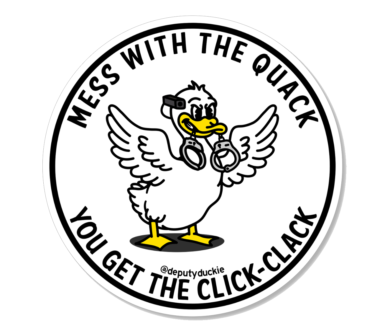 Quack Sticker Deputy Duckie -